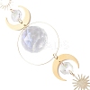 Glass Teardrop Window Hanging Suncatchers HJEW-JM04515-01-4
