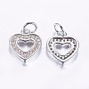 Long-Lasting Plated Brass Micro Pave Cubic Zirconia Charms LS-ZIRC-F069-50P-2