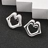 304 Stainless Steel Stud Earrings EJEW-K268-11P-2