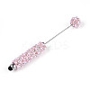 ABS Imitation Pearl & Polymer Clay Pave Rhinestone Touch Screen Stylus AJEW-T013-06G-1