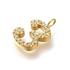 Ion Plating(IP) 304 Stainless Steel Micro Pave Cubic Zirconia Pendants STAS-H228-01G-03-2