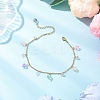304 Stainless Steel Link Chain Anklets AJEW-AN00699-01-1