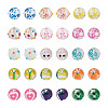 30Pcs 15 Style Transparent Glass Enamel Beads GLAA-KS0001-09-2