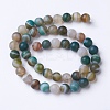 Natural Grade A Striped Agate/Banded Agate Beads Strands X-G-E478-07-6mm-2