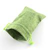 Polyester Imitation Burlap Packing Pouches Drawstring Bags ABAG-R005-9x7-02-2
