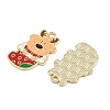 Christmas Deer Theme Alloy Enamel Pendants LS-ENAM-D304-01D-G-2