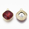 Golden Plated Alloy Pendants X-PALLOY-N154-03B-2
