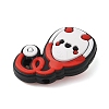 Stethoscope Food Grade Eco-Friendly Silicone Beads SIL-WH0012-033B-2