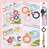 WADORN 12Pcs 12 Colors Spray Painted Alloy Spring Gate Rings FIND-WR0010-44-3