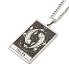 Non-Tarnish 304 Stainless Steel Tarot Pendant Necklaces NJEW-A026-01P-12-2