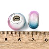Two Tone Opaque Resin Rondelle European Beads RESI-Z046-02D-3