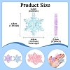 14Pcs 5 Colors AB Color Transparent Acrylic Chandelier Component Links TACR-FS0001-55-4