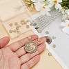 20Pcs 2 Styles Brass Clear Cubic Zirconia Charms FIND-AR0005-22G-3
