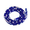 Electroplate Transparent Glass Beads Strands EGLA-Q132-4MM-A16-2