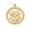 304 Stainless Steel Rhinestone Pendants STAS-I325-035G-1
