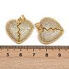 Brass Micro Pave Cubic Zirconia Pendants ZIRC-I367-07G-11-3