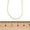 0.8MM Brass Boston Link Chain Adjustable Slider Necklaces NJEW-M108-28G-01-3