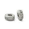 Brass Micro Pave Clear Cubic Zirconia Beads LS-ZIRC-I038-31P-1