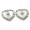 Brass Cubic Zirconia Pendants KK-K334-02P-1