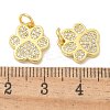 Rack Plating Brass Micro Pave Cubic Zirconia Pendants KK-K293-38G-3
