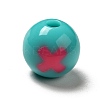 Two Tone Opaque Acrylic Beads SACR-K003-02B-2