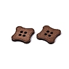 4-Hole Square Wood Buttons BUTT-Q046-09B-2