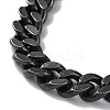 Ion Plating(IP) 304 Stainless Steel Diamond Cut Curb Chain Necklaces NJEW-P288-02AS-3