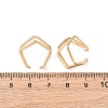 304 Stainless Steel Triple Pentagon Cuff Earrings EJEW-K268-88G-5