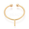 Brass Cup Peg Ring Settings LS-KK-N274-34G-2