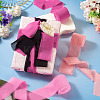 3 Rolls Polyester Raw Edges Ribbons SRIB-TAC0002-26A-8