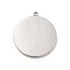 Non-Tarnish 304 Stainless Steel Pendants STAS-E176-07P-3