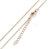 Alloy Rhinestone Pendant Necklaces NJEW-H306-A08-G-5