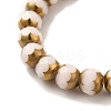 Opaque Solid Color Glass Beads Strands GLAA-G098-02D-3
