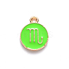 Alloy Enamel Pendants X-ENAM-S124-01A-06L-2