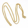 Trendy Unisex 201 Stainless Steel Twisted Chain Necklaces NJEW-L043-44G-1