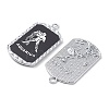 Alloy Twelve Constellations Series Big Pendants PALLOY-O107-01P-05-3