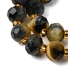 Dyed Natural Tiger Eye Beads Strands G-D105-B11-3