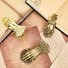 Alloy Hand Shaped Bookmark Clip AJEW-CP0006-94B-G-6