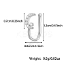 Fashionable S925 Silver Nose Clip with Star IM7825-14-1