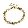 304 Stainless Steel Ovel Link Chain Anklets for Men Women AJEW-Q010-001G-4