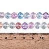 Crackle Transparent Glass Beads Strands GLAA-N063-8mm-M-4