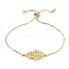 Adjustable Brass Micro Pave Clear Cubic Zirconia Bolo Bracelets BJEW-JB05634-1