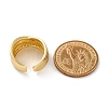 Rack Plating Brass Micro Pave Clear Cubic Zirconia Cuff Finger Rings for Women RJEW-M028-16G-3