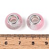 Transparent Resin Rondelle European Beads RESI-N044-02F-3
