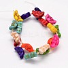 Moon with Smiling Face Synthetic Turquoise Bead Strands G-M150-37-2