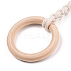 Handmade Macrame Wood Curtain Tiebacks MAKN-YWC0001-01-3