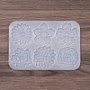 DIY Silicone Flower Pendant Molds AJEW-M228-01-3