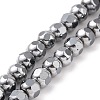 Electroplated Non-magnetic Synthetic Hematite Beads Strands G-G862-02C-1