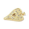 Brass Micro Pave Cubic Zirconia Pendants KK-L239-062G-01-2