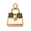 304 Stainless Steel Enamel Pendants STAS-B112-01G-08-1